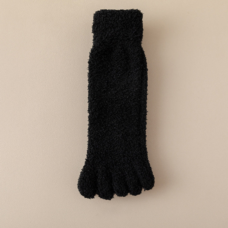 CozyToes™ Fuzzy Five-Toe Socks