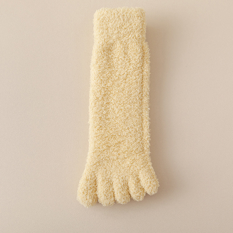 CozyToes™ Fuzzy Five-Toe Socks