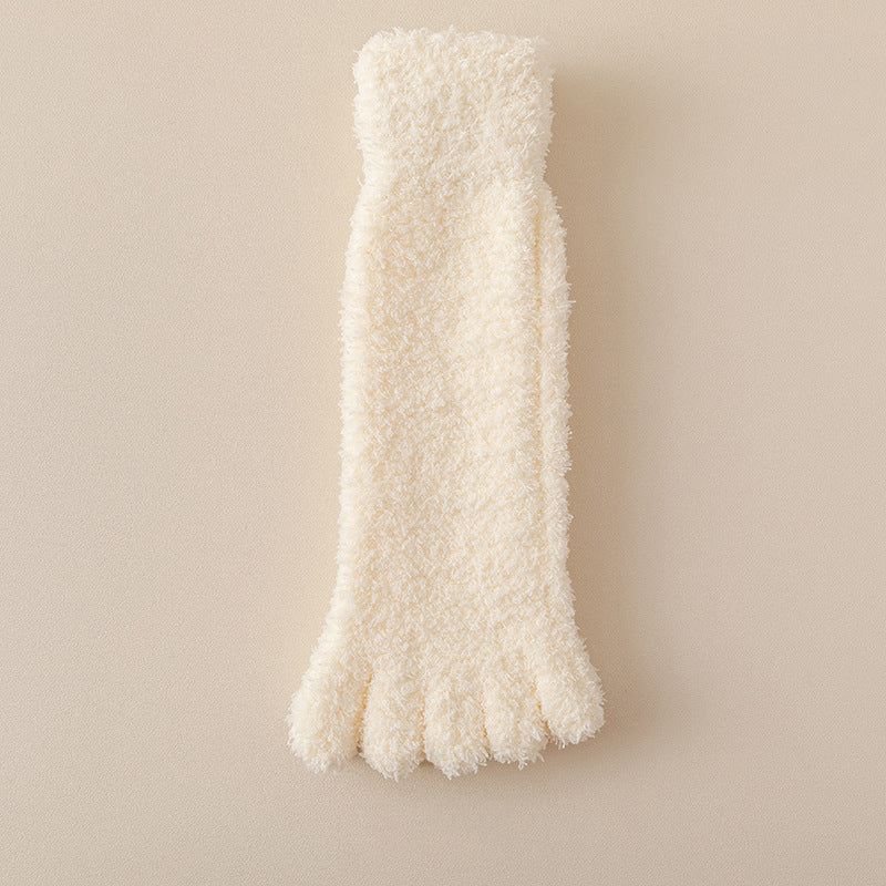 CozyToes™ Fuzzy Five-Toe Socks