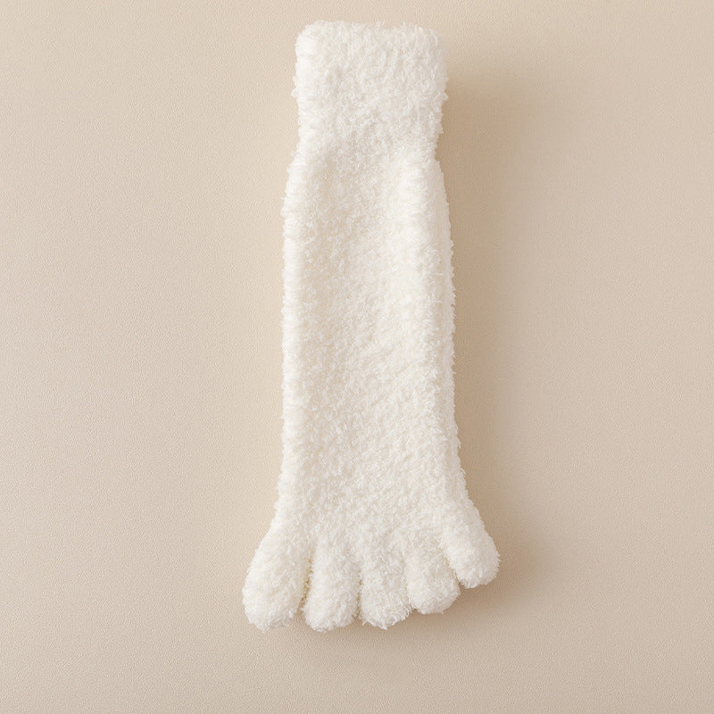 CozyToes™ Fuzzy Five-Toe Socks