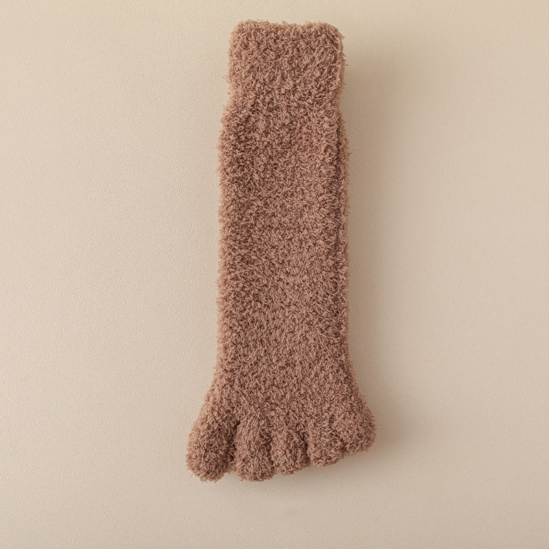 CozyToes™ Fuzzy Five-Toe Socks